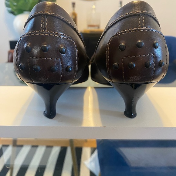 Tod’s Pointed Toe Loafer with Kitten Heel size 38.5 - Picture 3 of 6